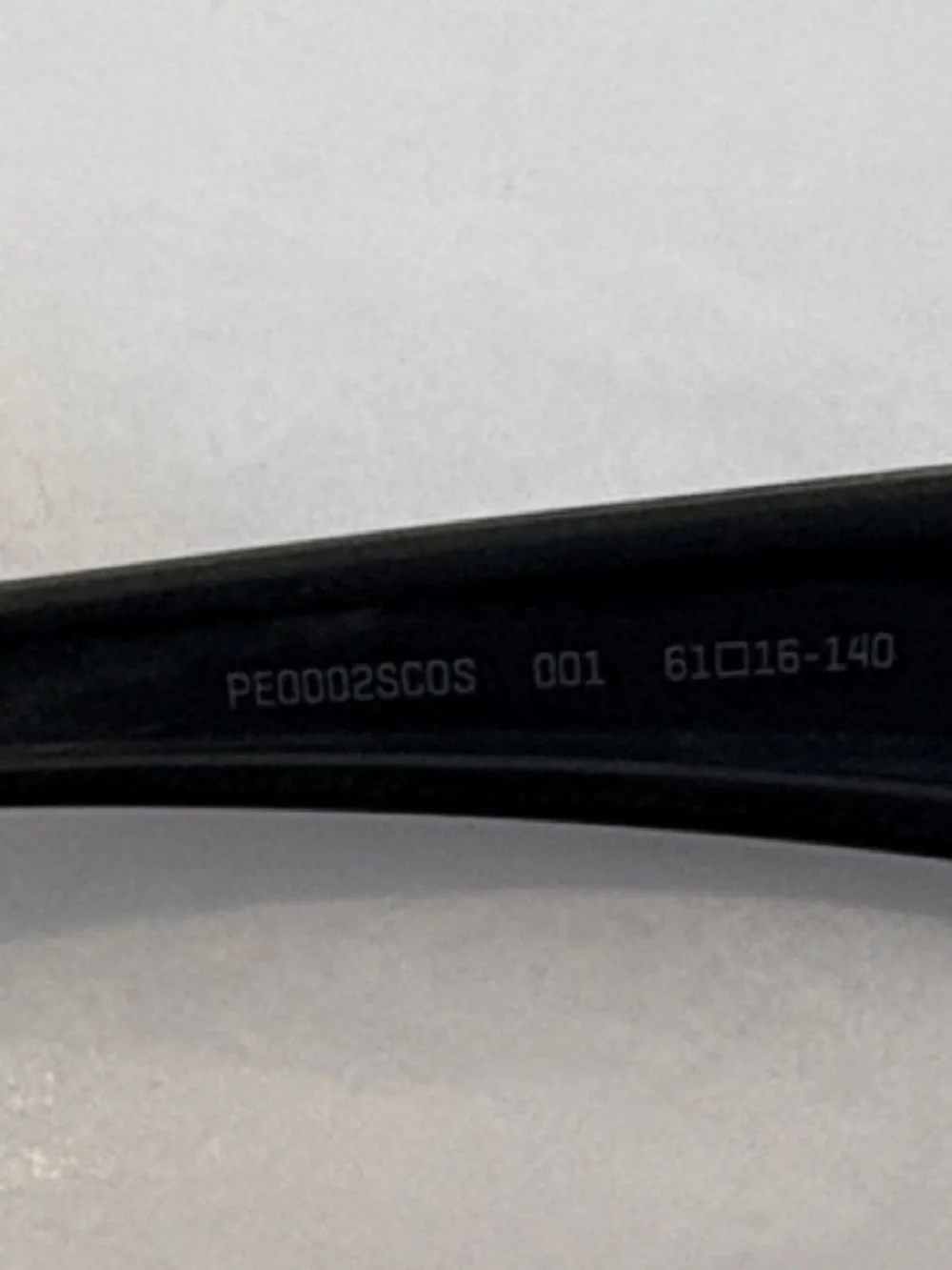 Puma Matte Black Wrap Sunglasses with Green Logo Model PE 0002 SCOS 61 16-140